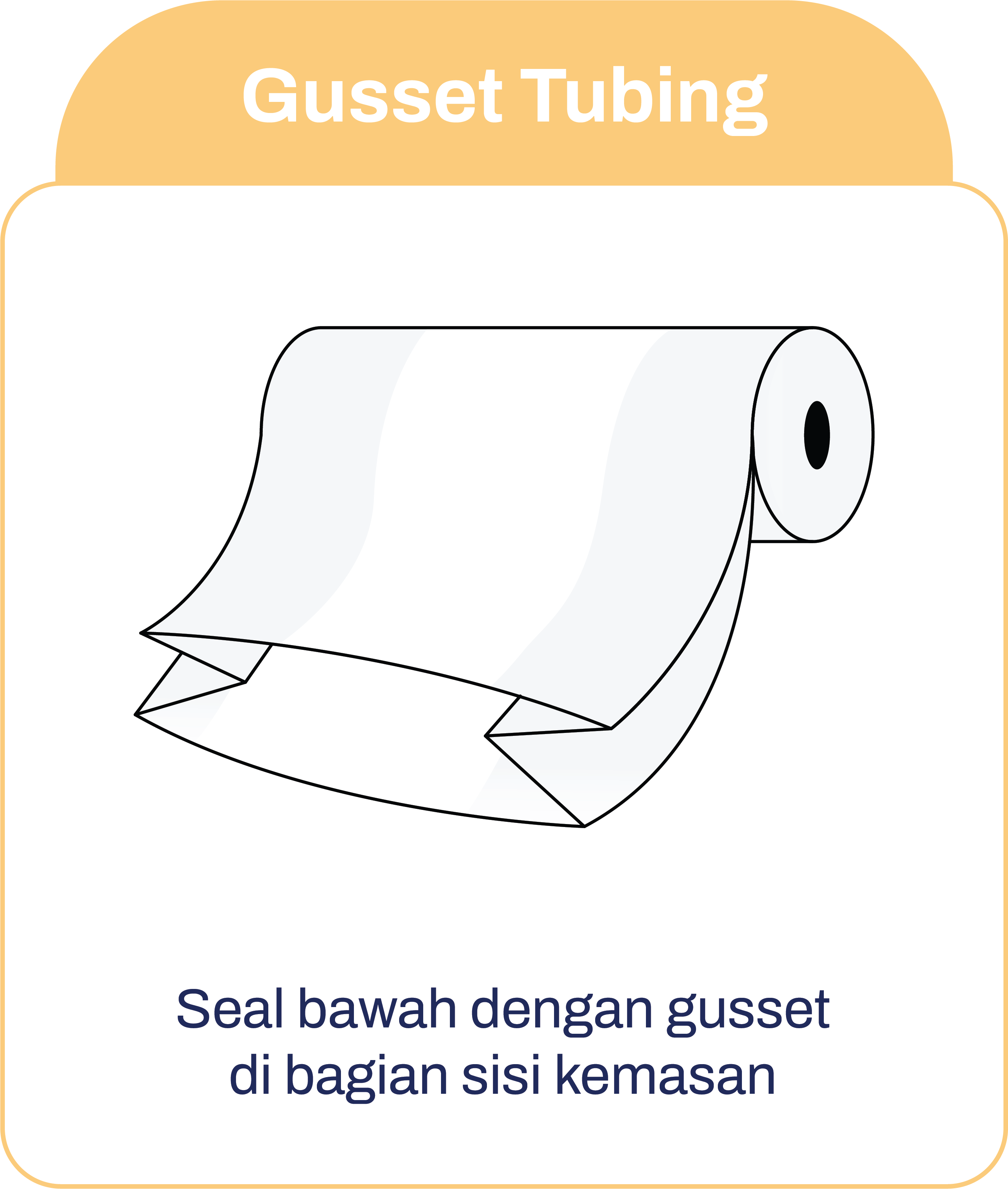 Continuous PE tubing with open ends