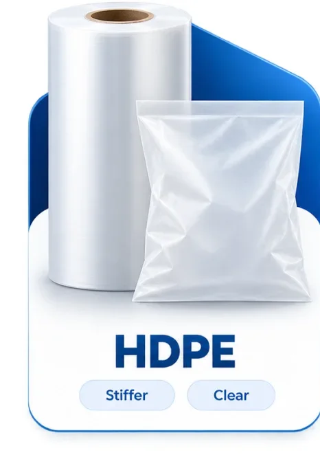 Hdpe film rolls and plastic bags