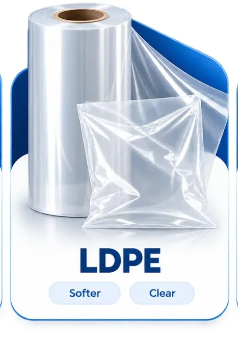 Ldpe film rolls and plastic bags
